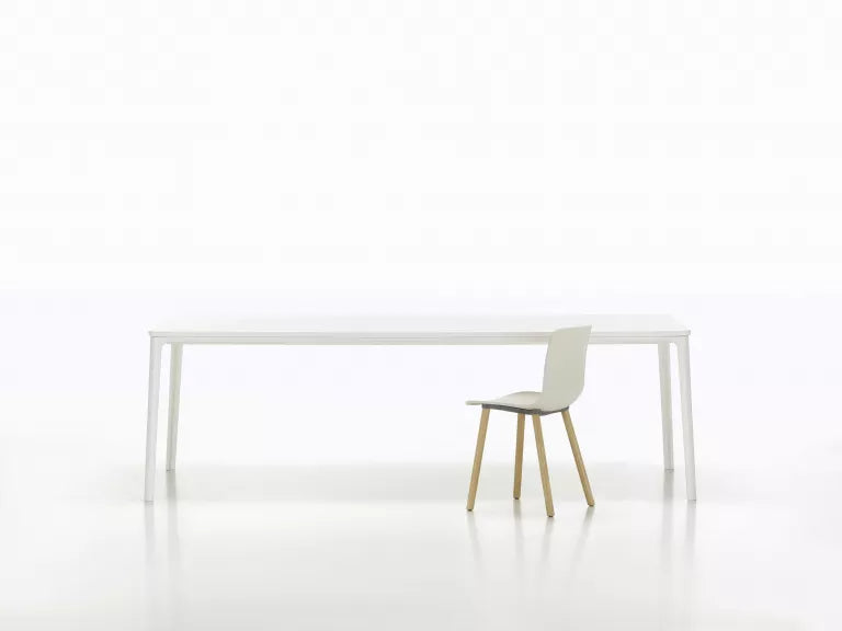 Vitra Plate table 180x90 MDF powder coated white, base white