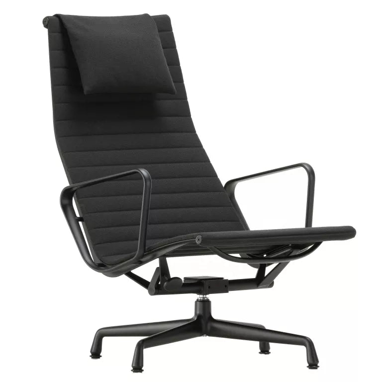 Vitra Aluminium Chair Black EA 124 black