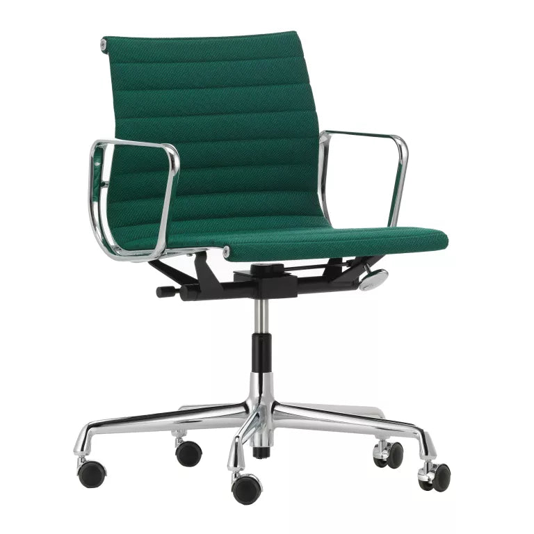 Vitra Aluminium Chair EA 118 bureaustoel chroom Track 21