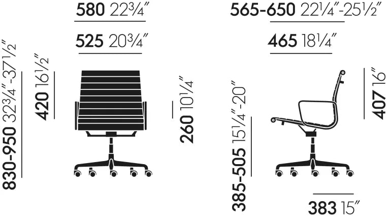 Vitra EA 117 office chair