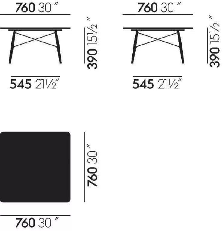 Vitra Eames Coffee Table 760 essen honing