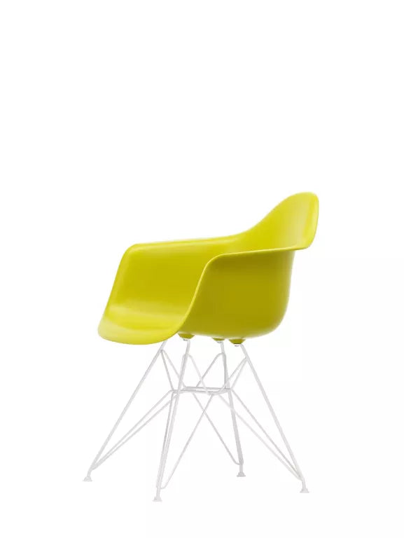 Vitra Eames DAR stoel wit gepoedercoat onderstel