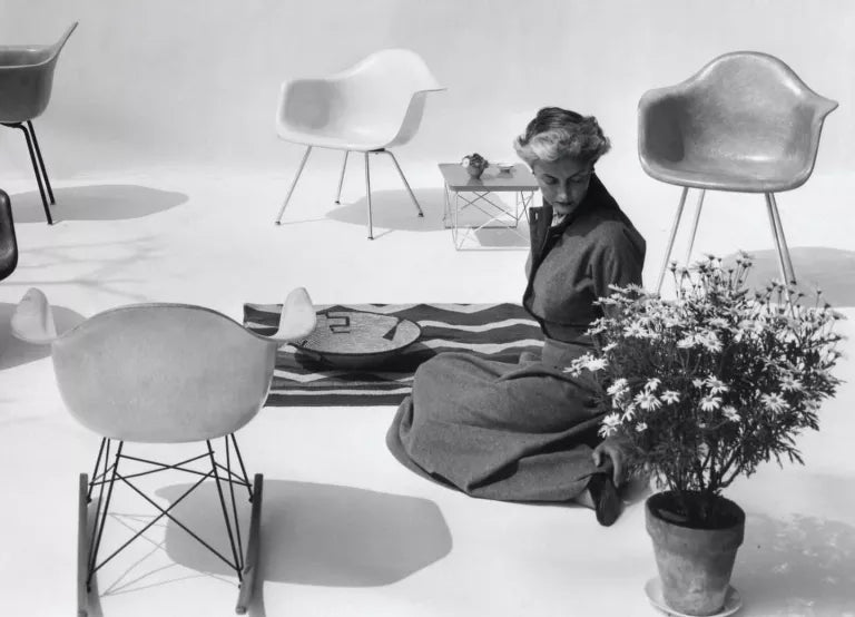 Vitra Eames DSR Fiberglass stoel chroom onderstel