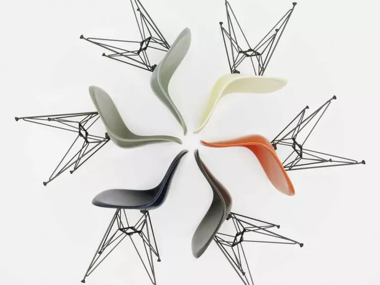 Vitra Eames DSW Fiberglass stoel essen honing