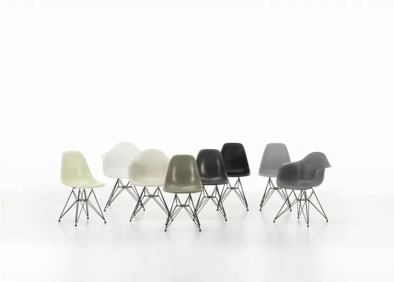 Vitra Eames DSX chair black powder coated base