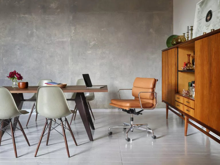 Vitra Eames DSW stoel donker esdoorn onderste