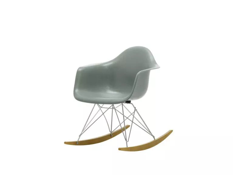 Vitra Eames RAR Fiberglass schommelstoel esdoorn goud