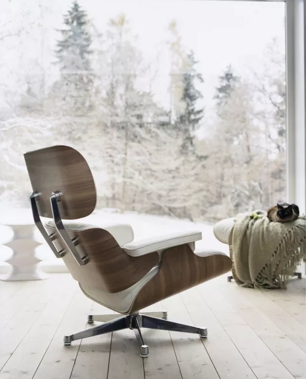 Vitra Eames Lounge chair fauteuil (nieuwe afmetingen) sneeuwwit