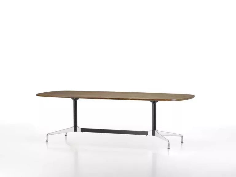 Vitra Eames Segmented Tafel 220 basic dark gepolijst naturel eiken