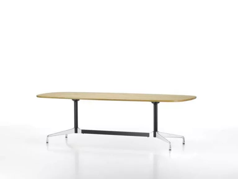 Vitra Eames Segmented Tafel 220 basic dark gepolijst naturel eiken