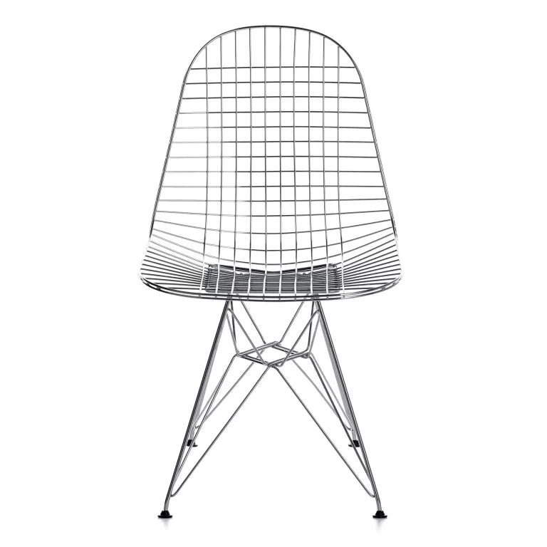 Vitra Eames Wire Chair DKR stoel verchroomd onderstel