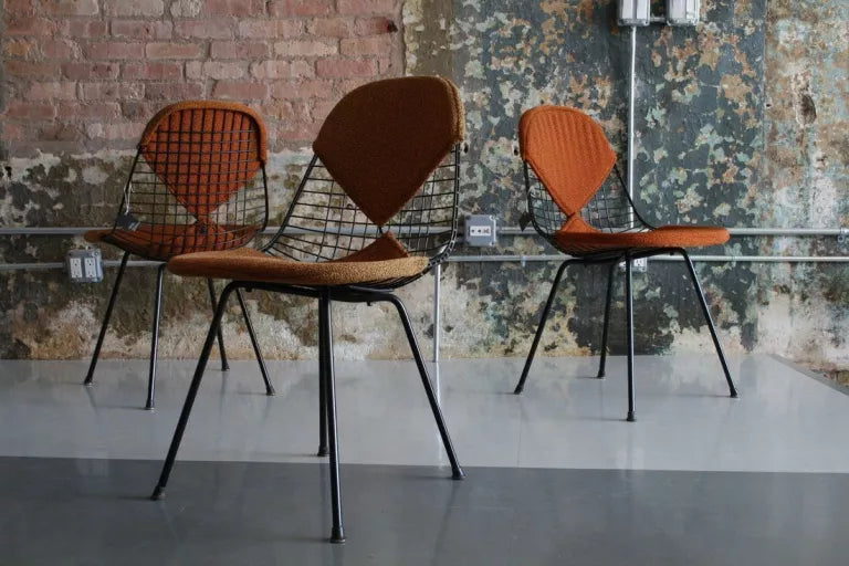 Vitra Eames Wire Chair DKX stoel zwart gepoedercoat