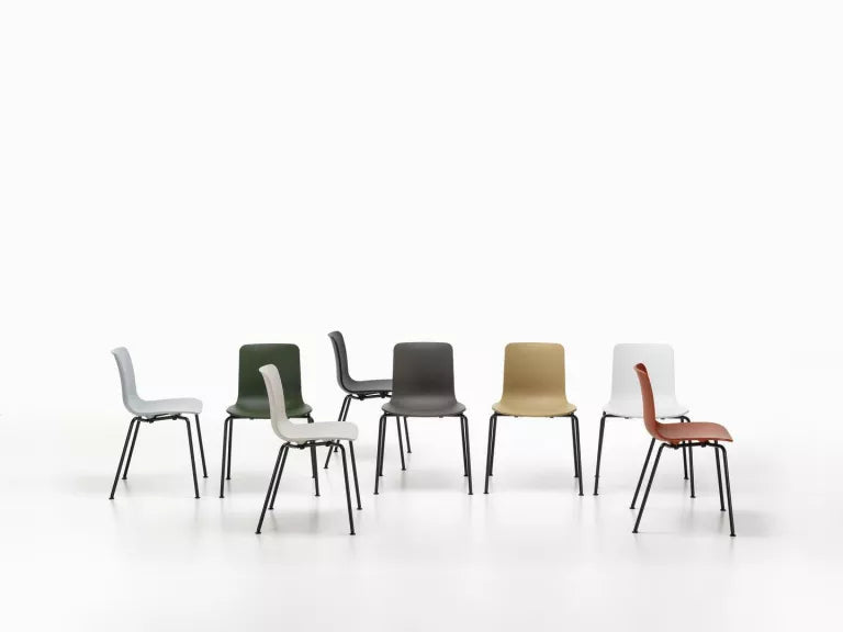 Vitra HAL RE stoel basic dark onderstel