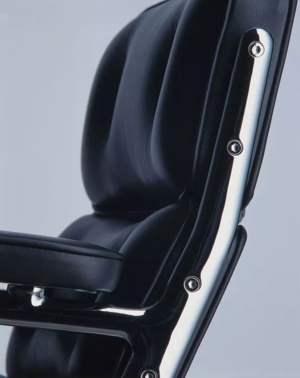 Vitra Lobby Chair ES 105 fauteuil leer zwart