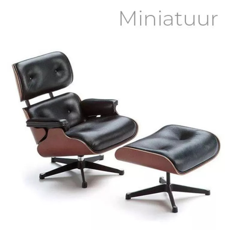 Vitra Lounge Chair & Ottoman miniatuur