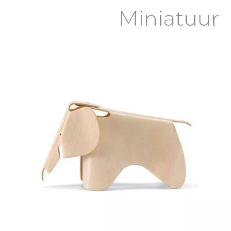 Vitra Plywood Elephant Natur miniatuur