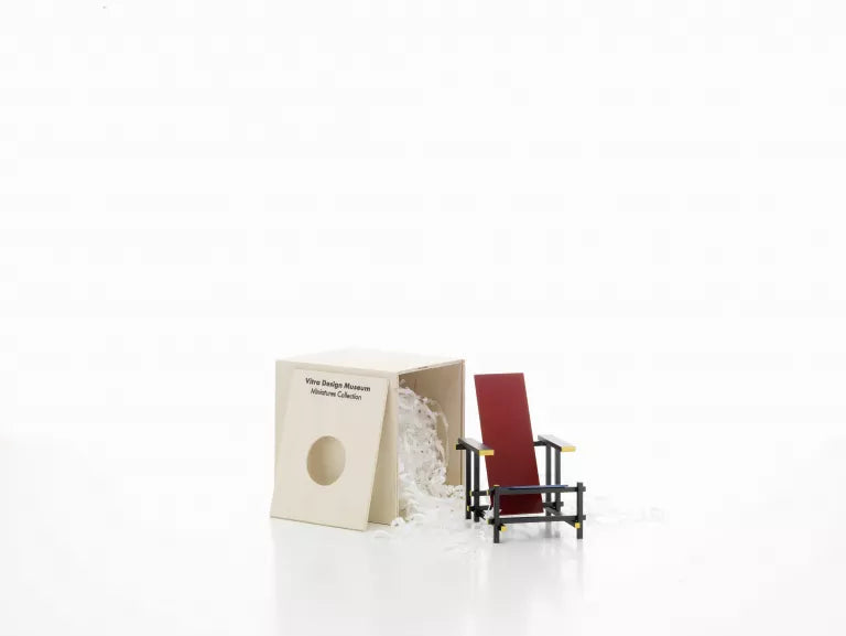 Vitra Rood blauwe stoel miniatuur