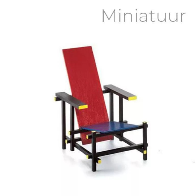 Vitra Rood blauwe stoel miniatuur