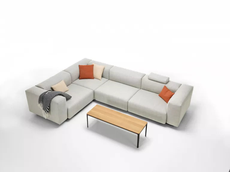 Vitra Soft Modular sofa 3-seater volo brick