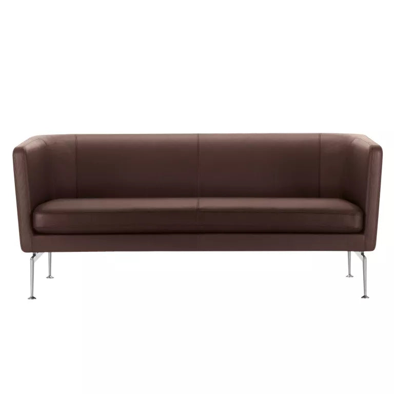 Vitra Suita Club sofa Leather chestnut