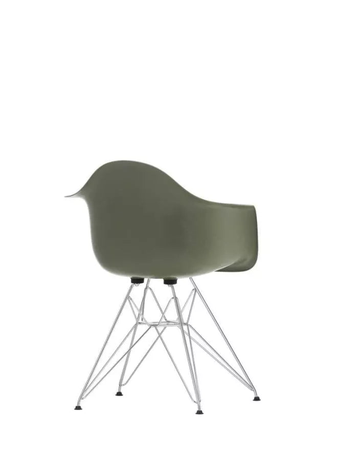 Vitra Eames DAR Fiberglass stoel chroom