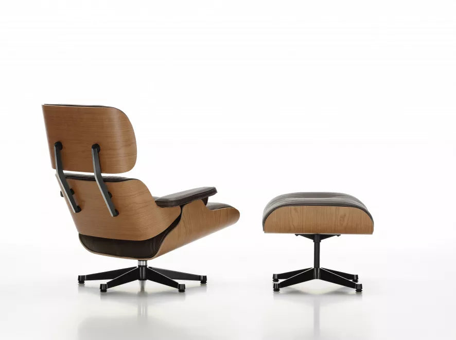 Vitra Eames Lounge chair met Ottoman fauteuil (nieuwe afmetingen) Chocolate