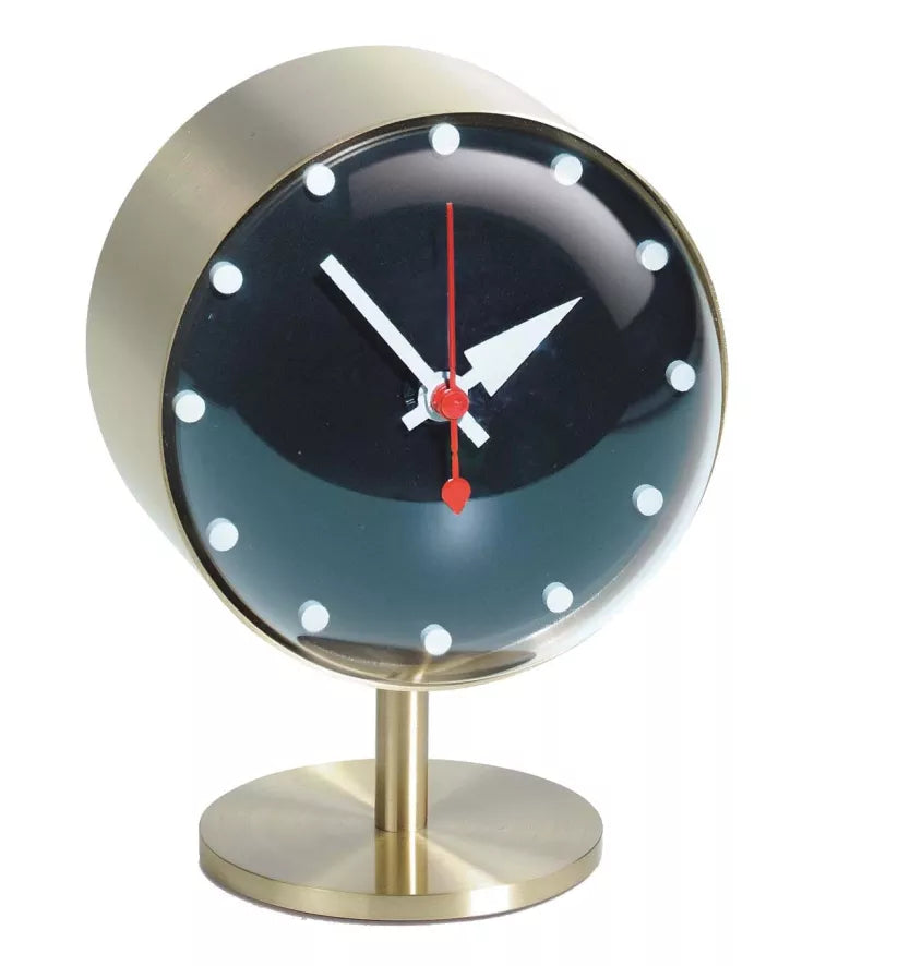 Vitra Night Clock klok messing